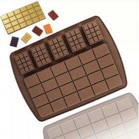 Mini ve Büyük Tablet Çikolata Silikon Kalıp