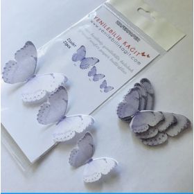 Yenilebilir Kağıt Hazır Kesilmiş Kelebekler (Model 1)