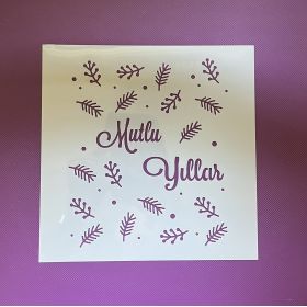 Mutlu Yıllar Stencil