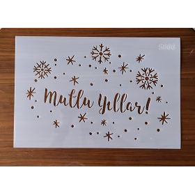 Mutlu Yıllar Stencil