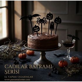 Cadılar Bayramı Pasta Süs Seti