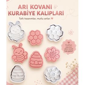 Arı & Kovan & Çiçek & Petek Kurabiye Kalıpları