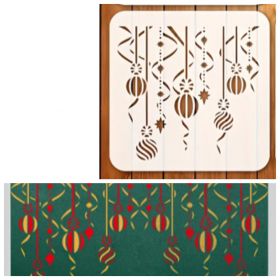 Yılbaşı Süsleri Stencil